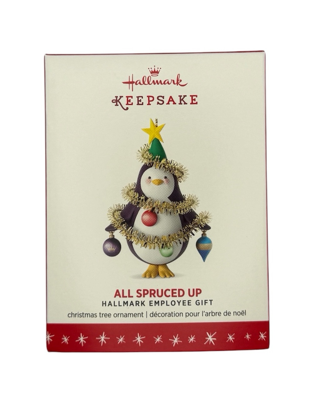 2016 Hallmark Keepsake Ornament - All Spruced Up Employee Exclusive Penguin Tree
